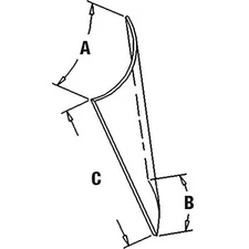 WN-R93147-PEX Glass, Lower, RH Fits John Deere 4050 4250 4450 4650