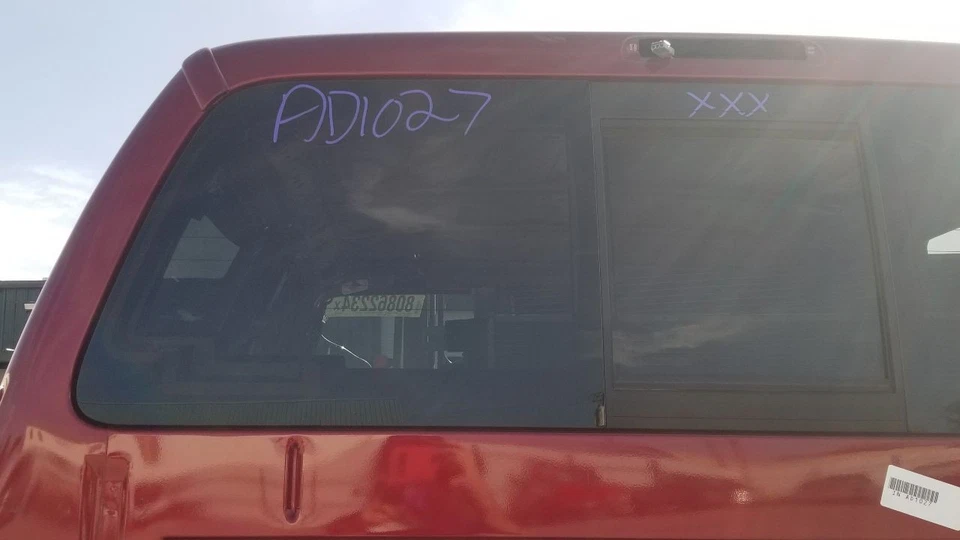 13 FORD F250 SUPER DUTY POWER SLIDING CENTER REAR BACK GLASS WINDOW - Image 2 of 4