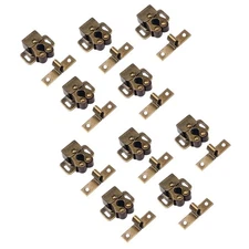 10x Cabinet Catches Cupboard Stop Closer For Wardrobe Hardware Furniture dq