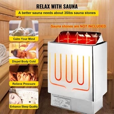 6/9KW ETL Dry Heater Stove for Spa Sauna Room with Wall Controller Sauna Heater