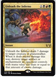 Unleash the Inferno 229/281 Streets of New Capenna Rare