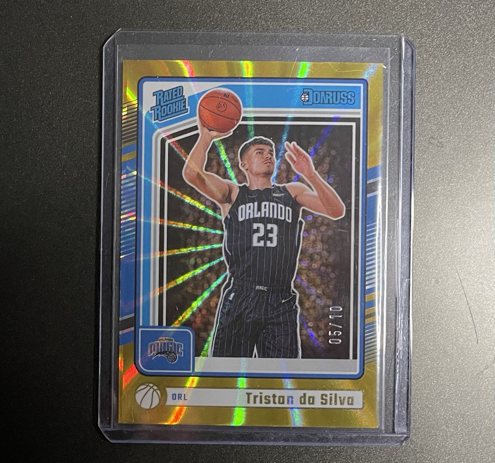 2024-25 Donruss Tristan da Silva Holo Gold Laser Rated Rookie /10 Panini #203