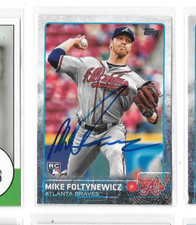 2015 Topps Update MIKE FOLTYNEWICZ RC AUTO Signed IP COA Braves