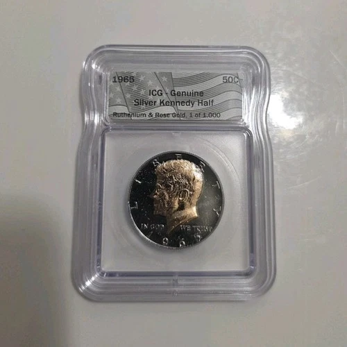 1965 Kennedy Half Dollar Silver ICG Certified Genuine Uncirculated 50C