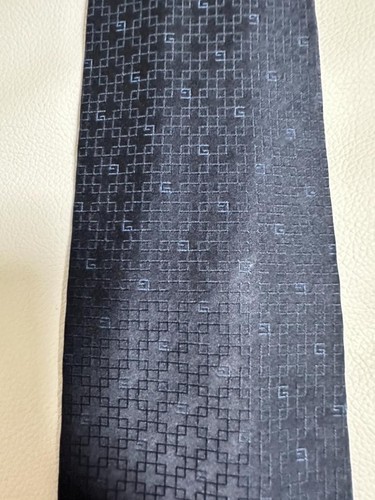 GUCCI tie blue 100% silk Japan lmport collections Rare