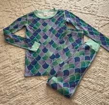 Girl's HANNA ANDERSSON Size 140 10 Multi-Color Scale Print Pajama Set