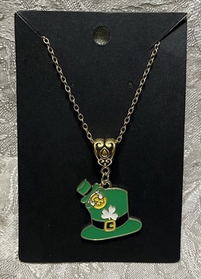 Leprechaun Irish Pendant Gold Necklace Bohemian Novelty Fashion Necklace 18 