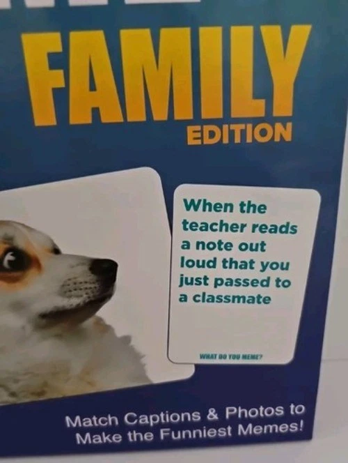 What Do You Meme? Family Edition Card Game Ages 8+ Humor Party Fun 300 Captions - Image 2 of 4
