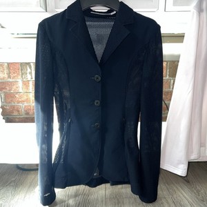 RJ Classic Harmony Jr Mesh Show Coat Girls 12R Navy