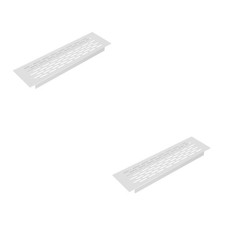  2 Pack Metal Air Vent Covers Internal Rectangular Ventilation Opening Furniture