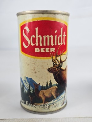 Schmidt Beer Elk G. Heileman Brewing Pull Tab Can EMPTY LaCrosse WIS (ZE) (8Z)