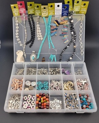 Big Lot 870+ pcs Jewelry Making Supplies Charms Pendants Beads Clasps MUCH MORE 