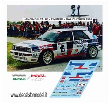 DECALS 1:24 LANCIA DELTA HF - TIMMERS - RALLY YPRES 1995