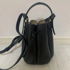 POLÈNE Bucket type Black Shoulder Bag Bottom with metal fittings Women Bag JAPAN