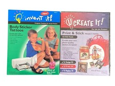 VTG Invent It 19470-0 Body Sticker Tattoos 2000 and U Create It Print Stick Proj