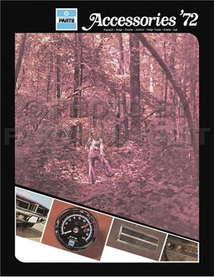 1972 Mopar Zubehörteile Katalog Dodge Auto Van Lkw Plymouth Chrysler
