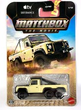 Matchbox The Movie Land Rover 6x6 Truck, Skydance Apple TV 1/12 Tan, 6 Wheels