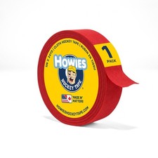 Hockey - Red Hockey Tape 1 Pack - Cloth Stick Tape - Strong, Long-Lasting Adh...