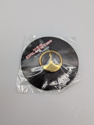 Black Mirror USS Callister Gold Pin Loot Crate Netflix Collectible New