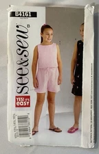 Butterick See & Sew B4161 Half Sz 10 1/2 12 1/2 14 1/2 16 1/2 Sewing Pattern UC