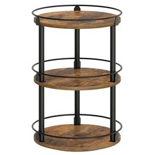 3-Tier Lazy Susan Organizer Rotating Spice Rack Spinning Organizer Industrial