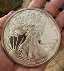 1992 BULLION US liberty One Troy Pound Of .999 Fine Silver   Toned No Reserve!!
