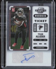 2022 Panini Contenders Optic #203 Tyler Allgeier AUTO