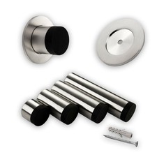 Türstopper Wandstopper Edelstahl Gummi Ø 30...
