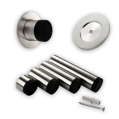 Fermaporta fermaporta a parete acciaio inox gomma Ø 30 mm 30-120 mm tampone porta TOPPER SOTECH