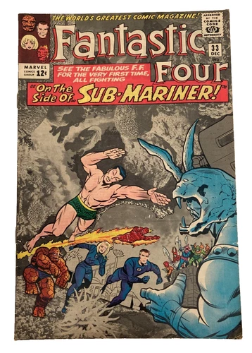 Fantastic Four 33 Vintage Silver Age Marvel Comics 1964