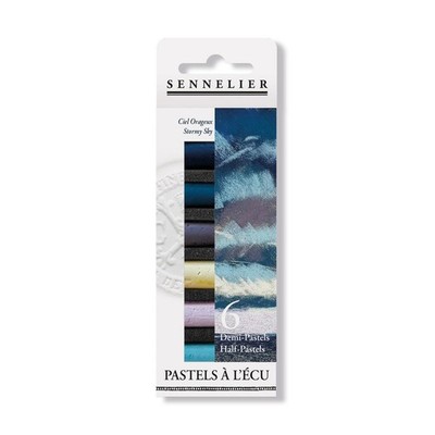 SENNELIER Extra-Soft Half Pastel 6 Stick Set, Set of 6, Stormy  Kitchen