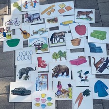 Vintage Educational Wordmaking Vocabulary Phonics Flashcards Teaching Game