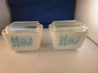 Vintage Pyrex 501 Butterprint Amish 1 1/2 Cup Refrigerator Storage Dish SET of 2