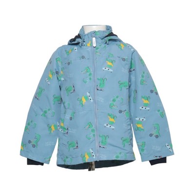 Basic Needs by Name It, Regenjacke, Jungen, Größe: 116, Blau/Grün/Weiß #fnF