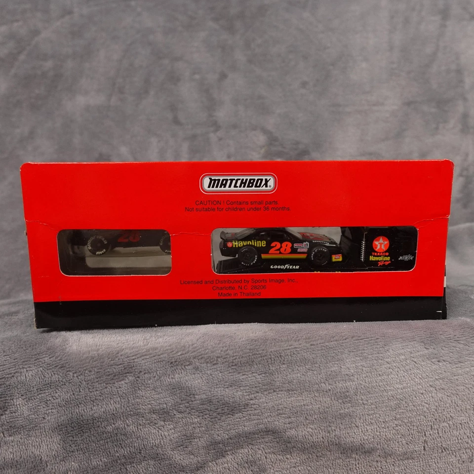 Vintage 1993 Matchbox Team Convoy Davey Allison 28 Havoline NASCAR Die-Cast - Image 2 of 4