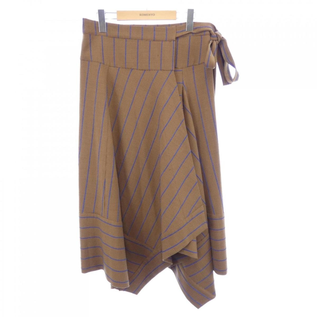 ALYSI Brown Skirt Size 38 Used Wool Blend Vintage Office Wear