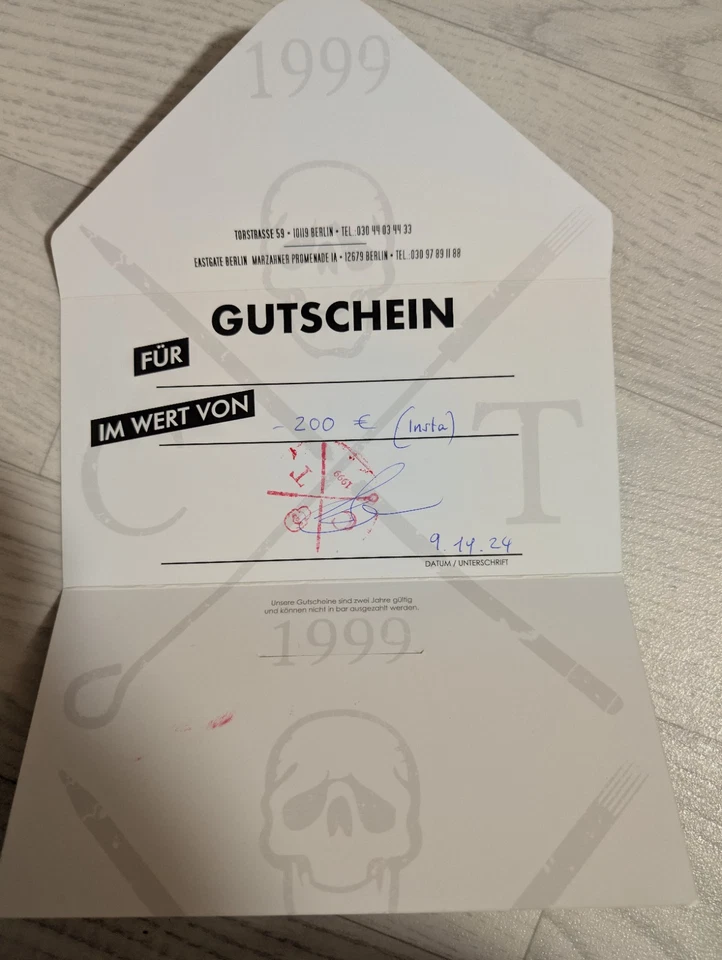 Classic Tattoo Gutschein 200€ - Bild 2 von 2