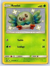 Rowlet SV2/SV94 Shiny Rare Hidden Fates Shiny Vault Pokemon Holo Near Mint on eBay