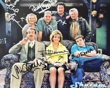 Cast Signed Green Green Grass Authentic 10x8 Photo AFTAL COA