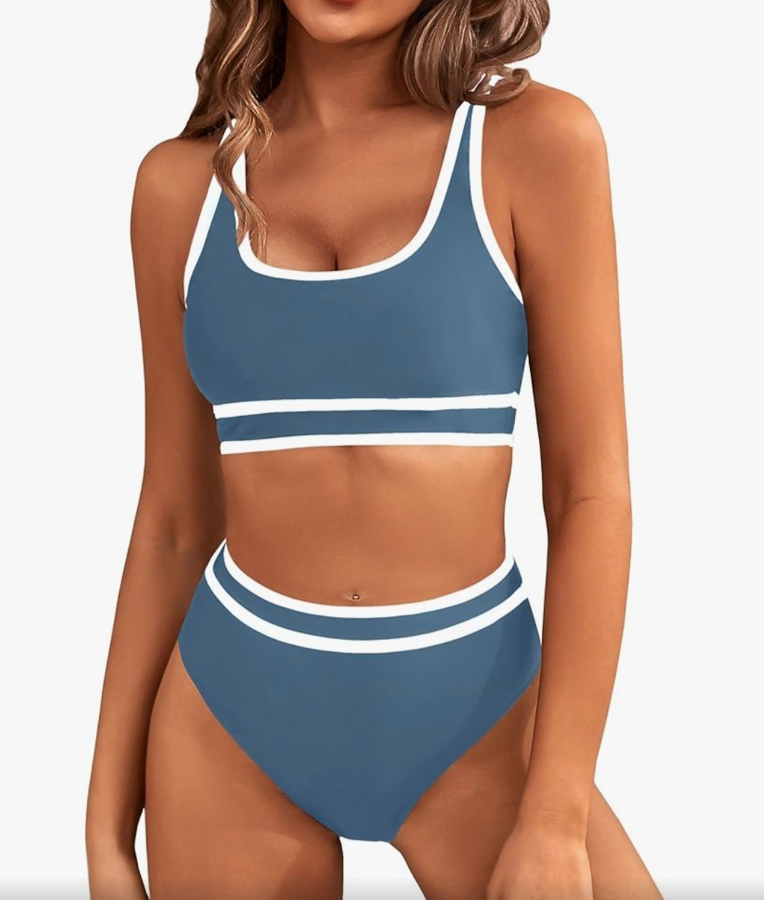 BMJL Size S, Women High Waisted Bikini Sets Sporty 2pc Swimsuits Color Block...