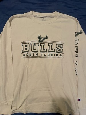 Men s Champion USF Bulls Graphic NCAA Long Sleeve T-Shirt Size M