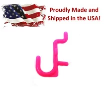 Plastic Pink J Hook Peg Board Hook Kit Tool Storage Craft Hooks Pick A Pack  