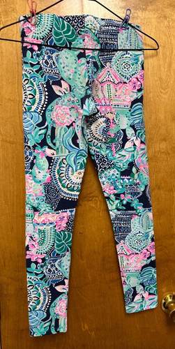 Girls Used Lilly Pulitzer XL Leggins - Picture 2 of 3