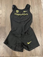 Mujer Nike Pro Elite Oregon Ducks Atletismo Unitard Traje de Velocidad Traje de Piel M