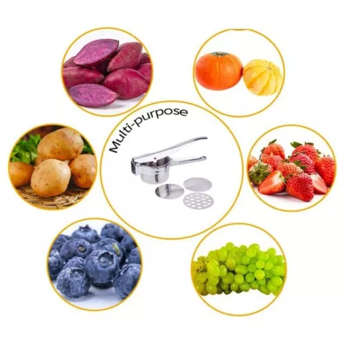 Potato Press Stainless Steel Spätzle Press Spaghetti Ice Cream Press 3 in 1 DE - Bild 8 von 13