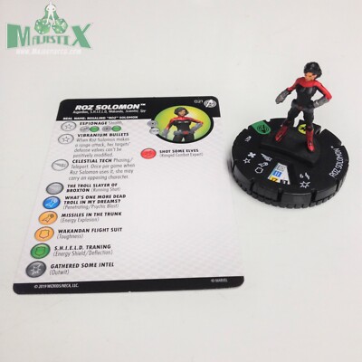 Heroclix Captain America and Avengers set Roz Solomon #021 Uncommon fig w/card!