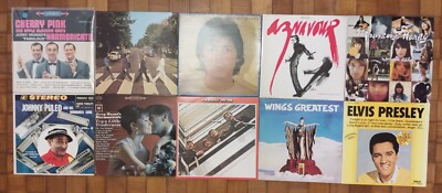 Konvolut 5. 10 alte Vinyl Alben 33 Türme. Vintage Vinyl Discs Jerry Murad.