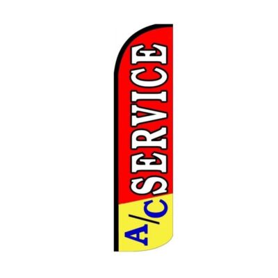 AC Service Swooper Flutter Feather Flag | 3ft W x 11.5ft Tall