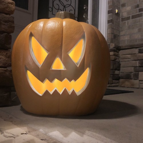 Jack O Lantern 21in Halloween Pumpkin Lantern Pumpkin Lights Party Decoration - Picture 2 of 11