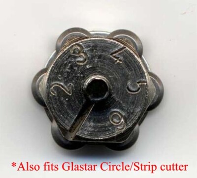Silberschnitt Glass Circle Cutter Repl. Wheel & Glastar Circle/Strip BO 101.0